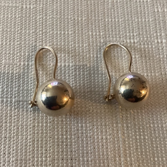 Sterling Silver Drop Ball Earrings - Picture 3 of 3